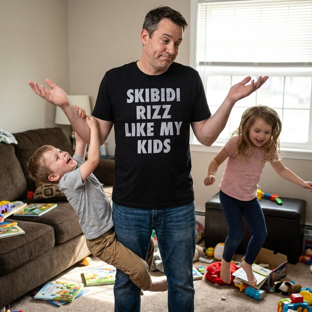 Skibidi Rizz Like My Kids Men's T Shirt product image 2