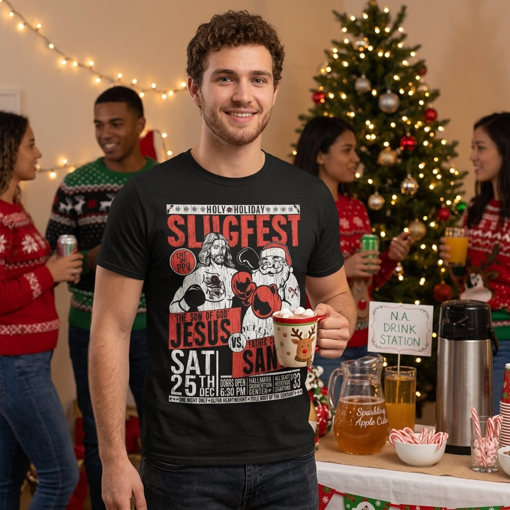 Holy Holiday Slugfest Men's T Shirt product image 2