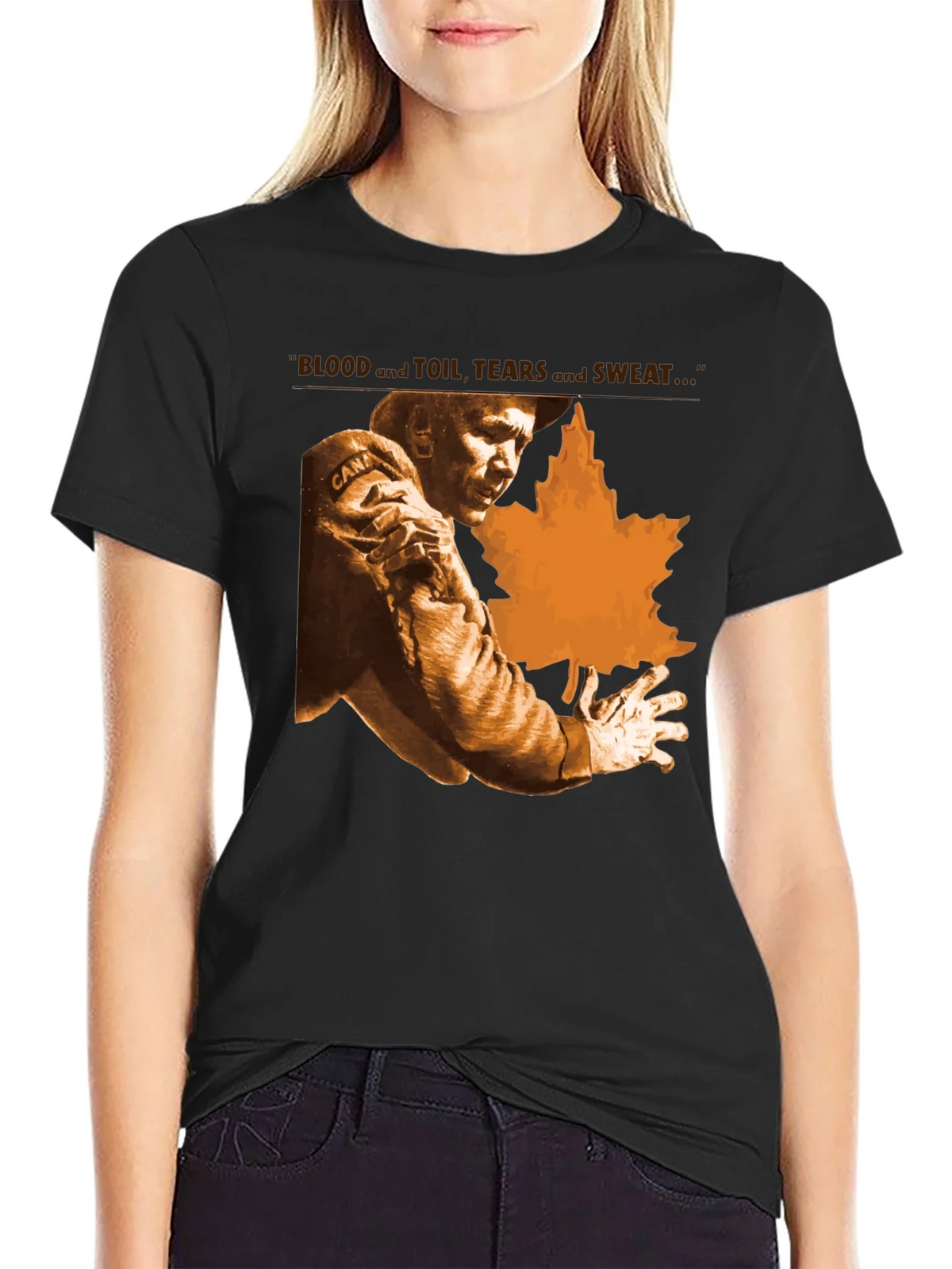 Blood Toil Tears Sweat T-Shirt - Canada Maple Leaf product image 2