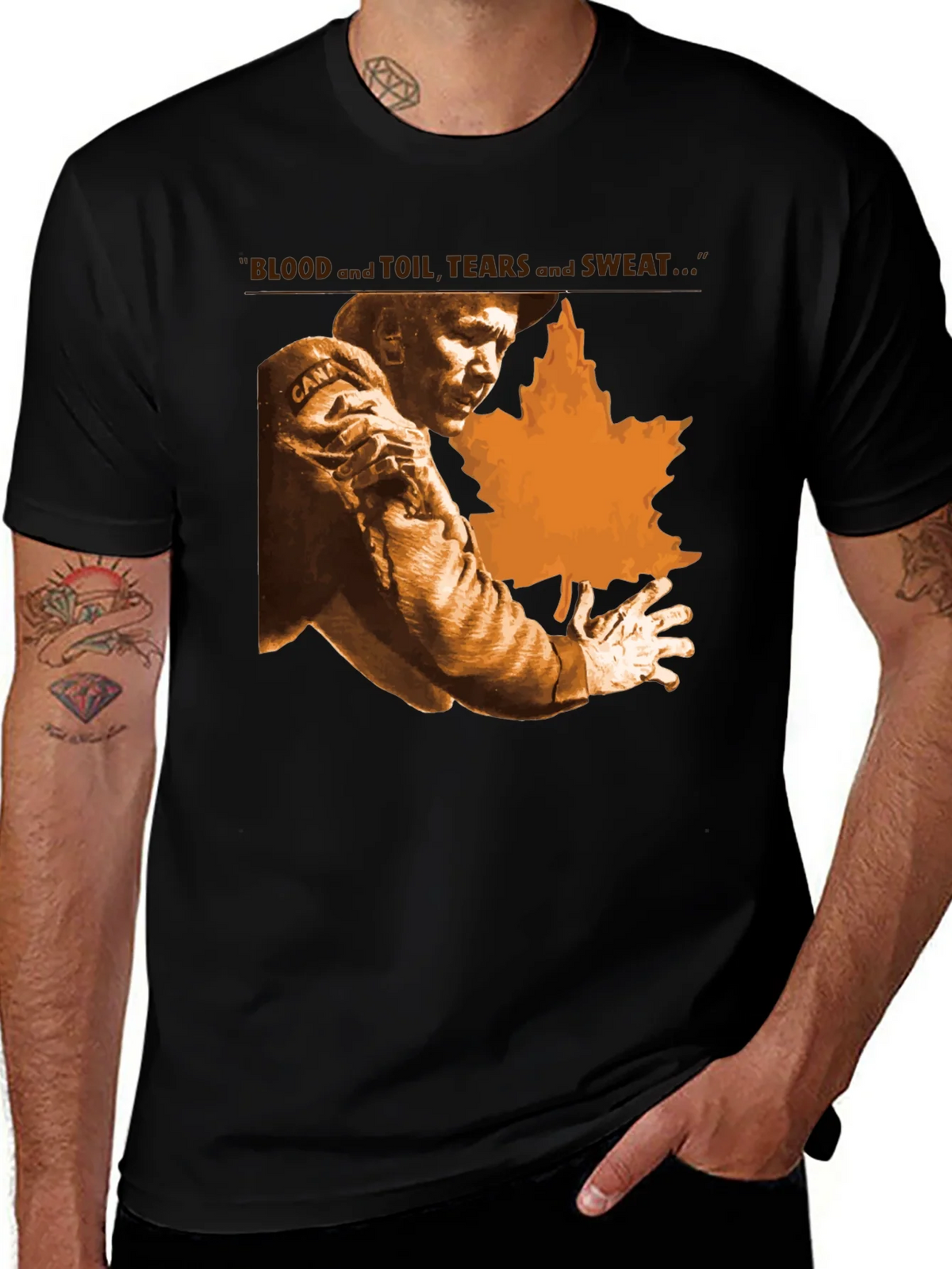 Blood Toil Tears Sweat T-Shirt - Canada Maple Leaf product image 1