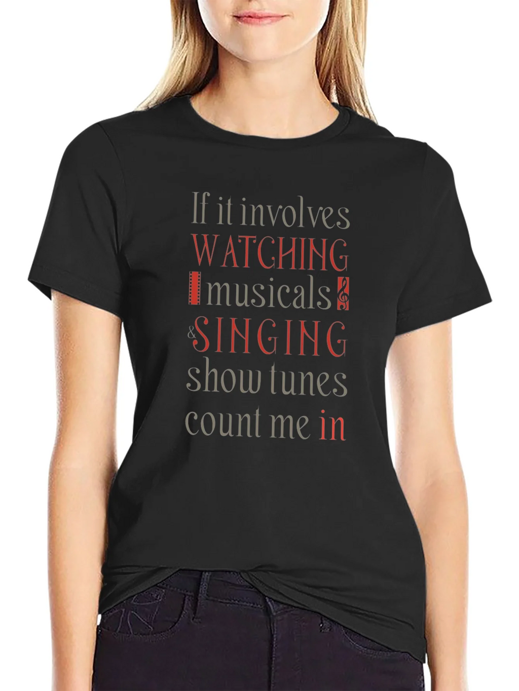 Musical Lovers T-Shirt: Watching Singing Count Me In! product image 2