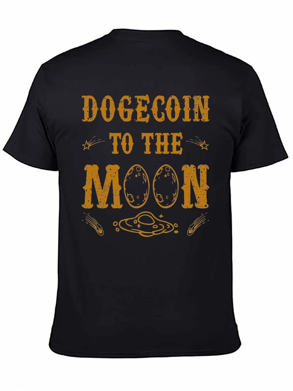 Dogecoin to the Moon Graphic Tee product image 3