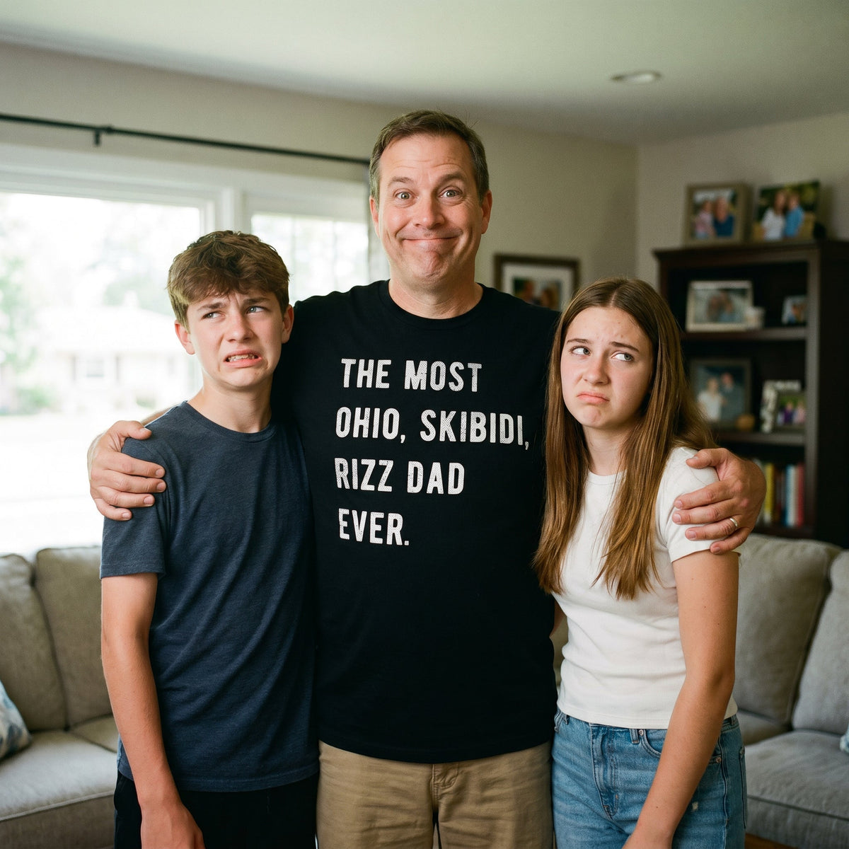 The Most Ohio Skibidi Rizz Dad Ever Men's T Shirt product image 2