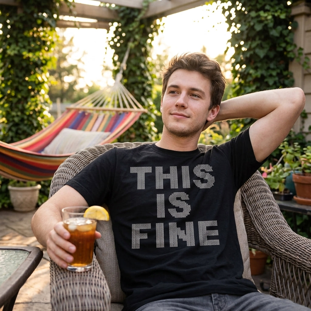 This Is Fine Tiny Fuck Men's T Shirt product image 2