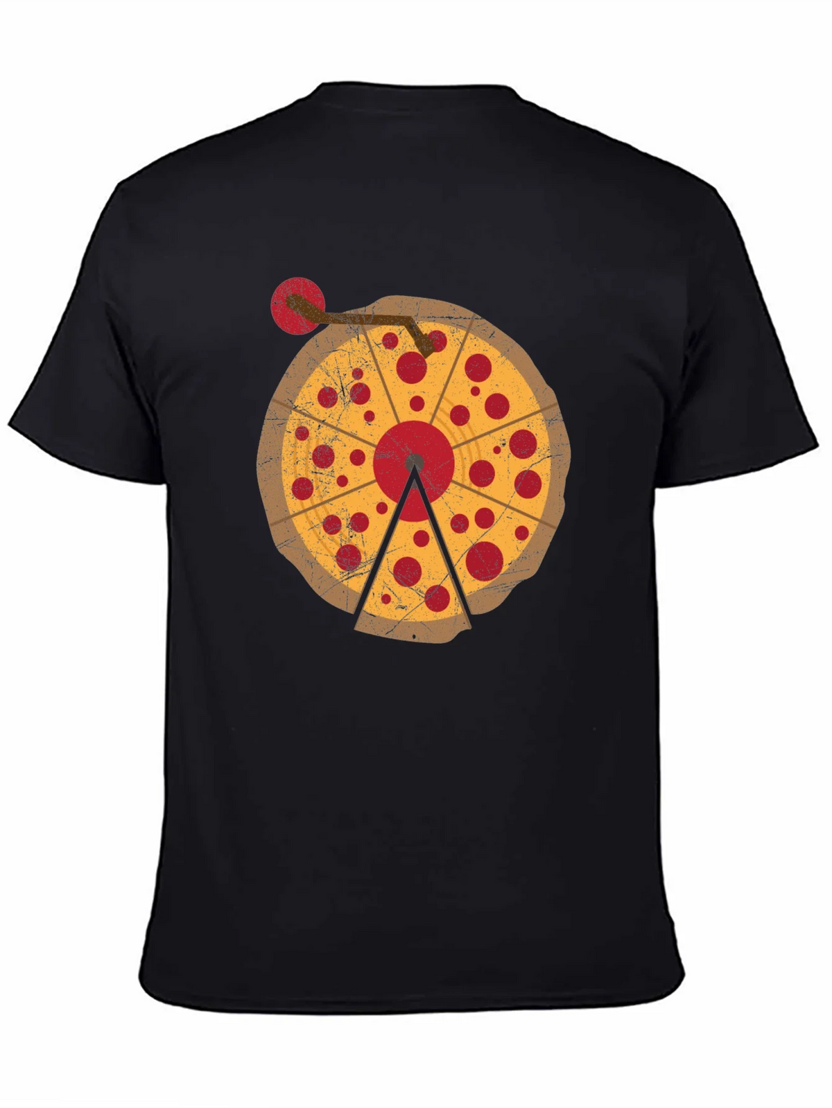 Pizza DJ Turntable Graphic T-Shirt product image 4