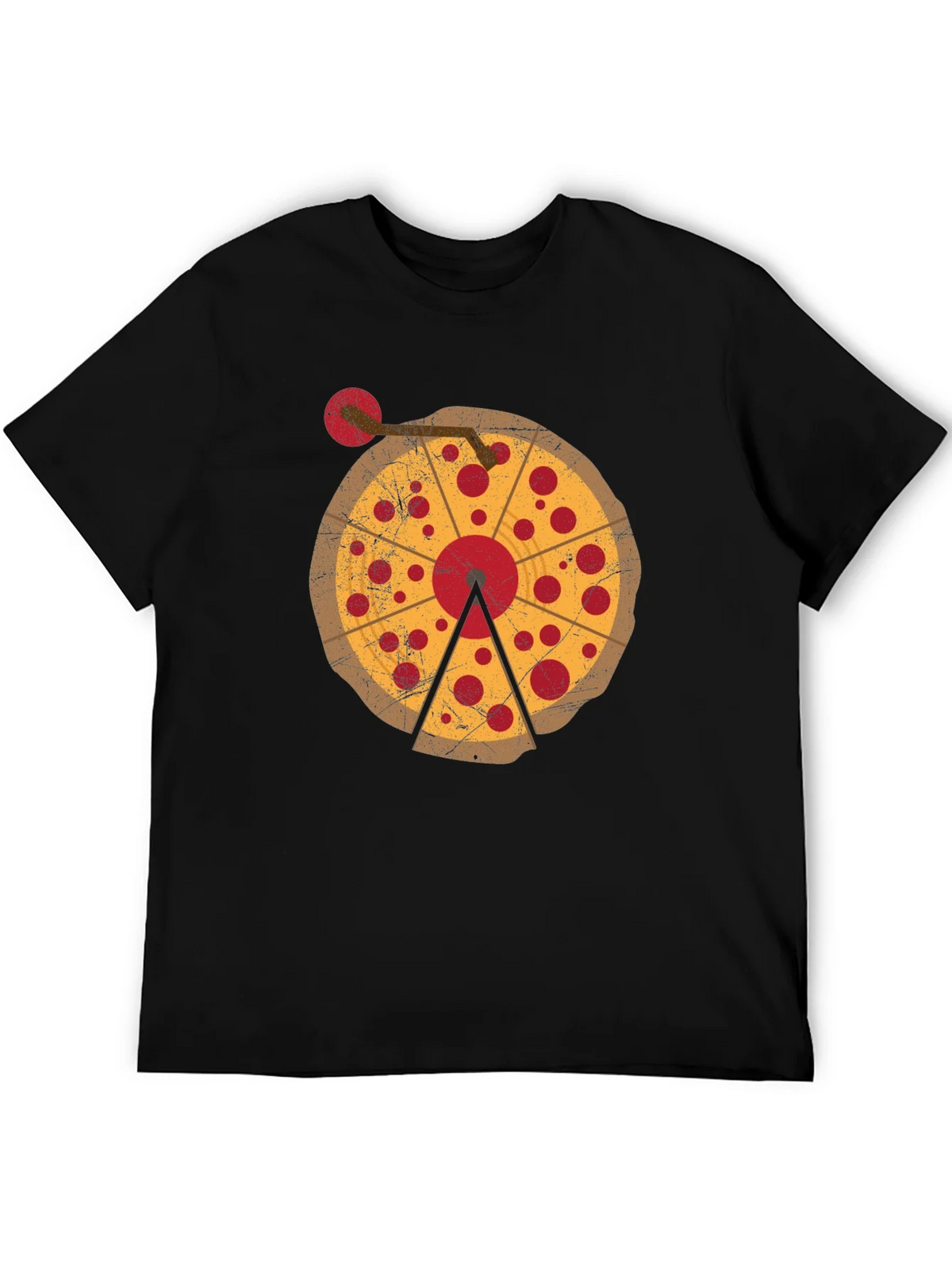 Pizza DJ Turntable Graphic T-Shirt product image 5
