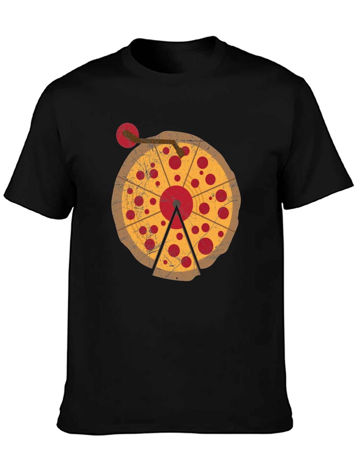 Pizza DJ Turntable Graphic T-Shirt product image 3