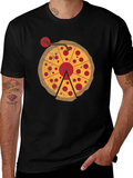 Pizza DJ Turntable Graphic T-Shirt product image 1