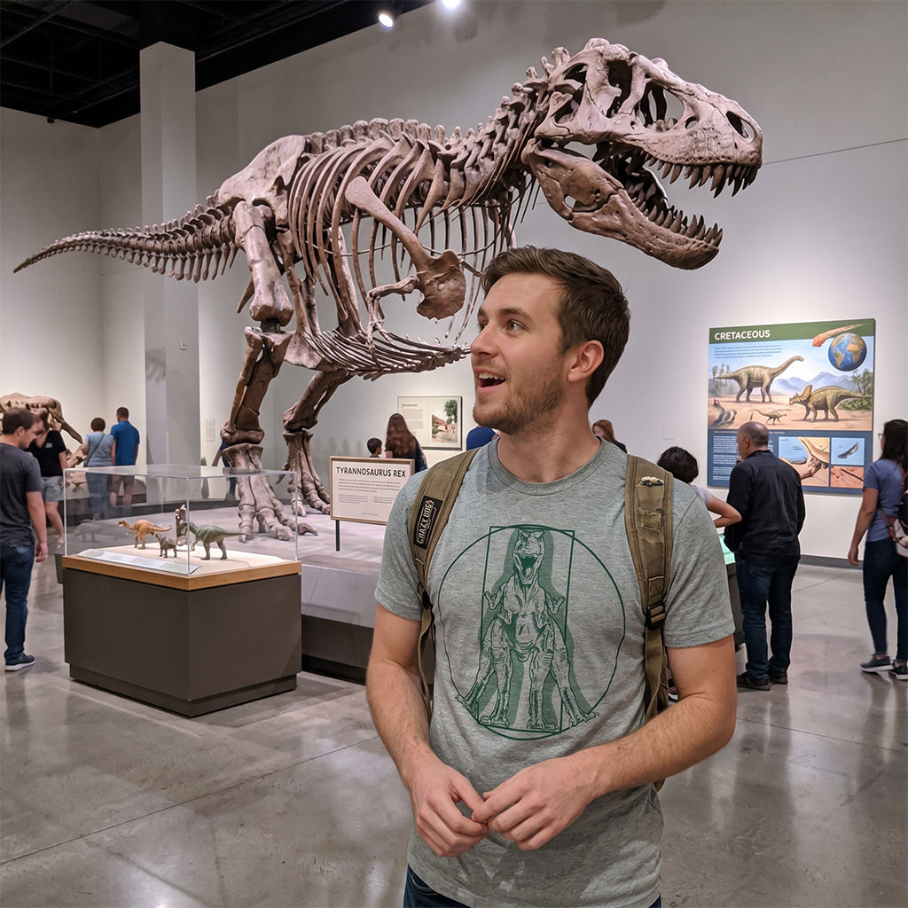 Virtruvian T Rex Men's T Shirt product image 2