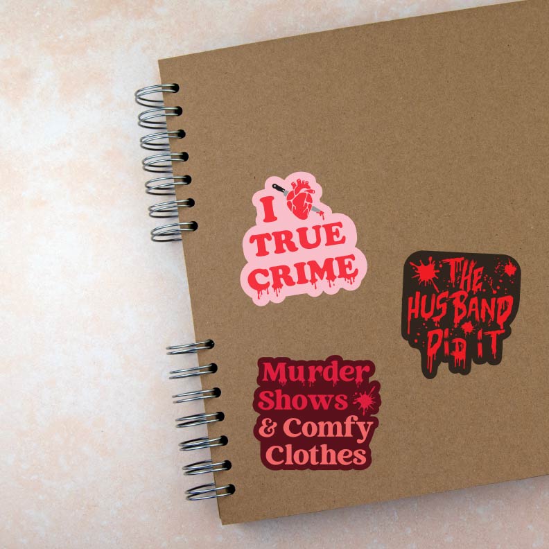 Ture Crime Stickers