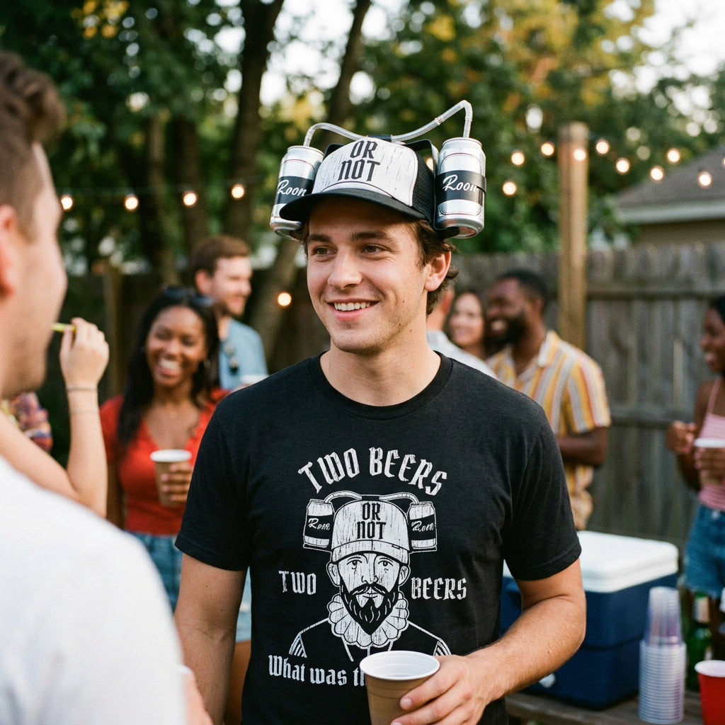 Two Beers Or Not What Was The Question Men's T Shirt product image 2