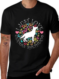 I Love German Shepherds Black T-Shirt product image 1