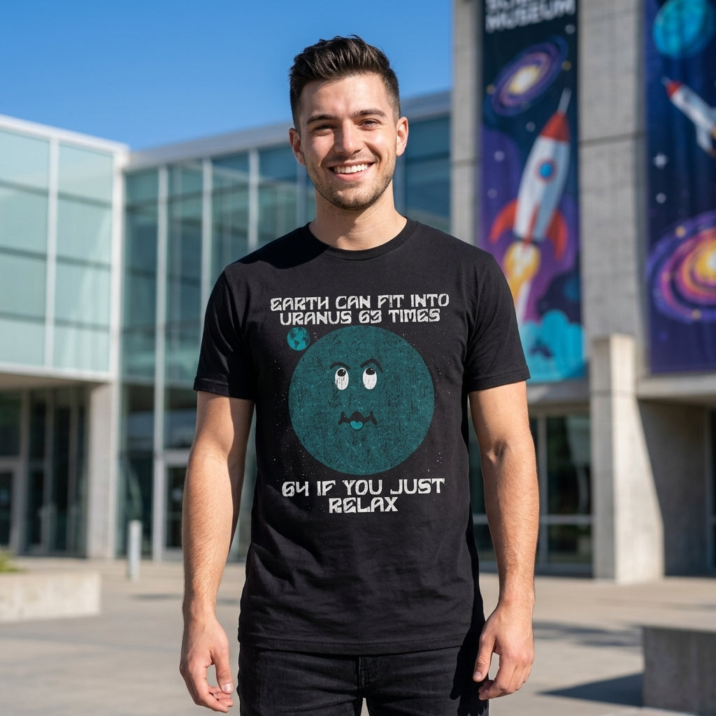 Earth Can Fit Into Uranus 63 Times Men's T Shirt product image 2