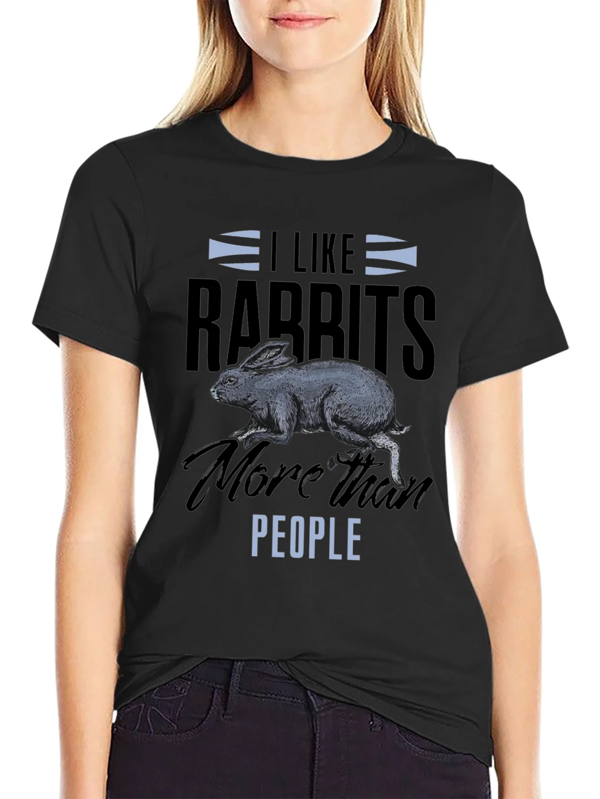 I Like Rabbits T-Shirt - Funny Animal Lover Tee product image 2