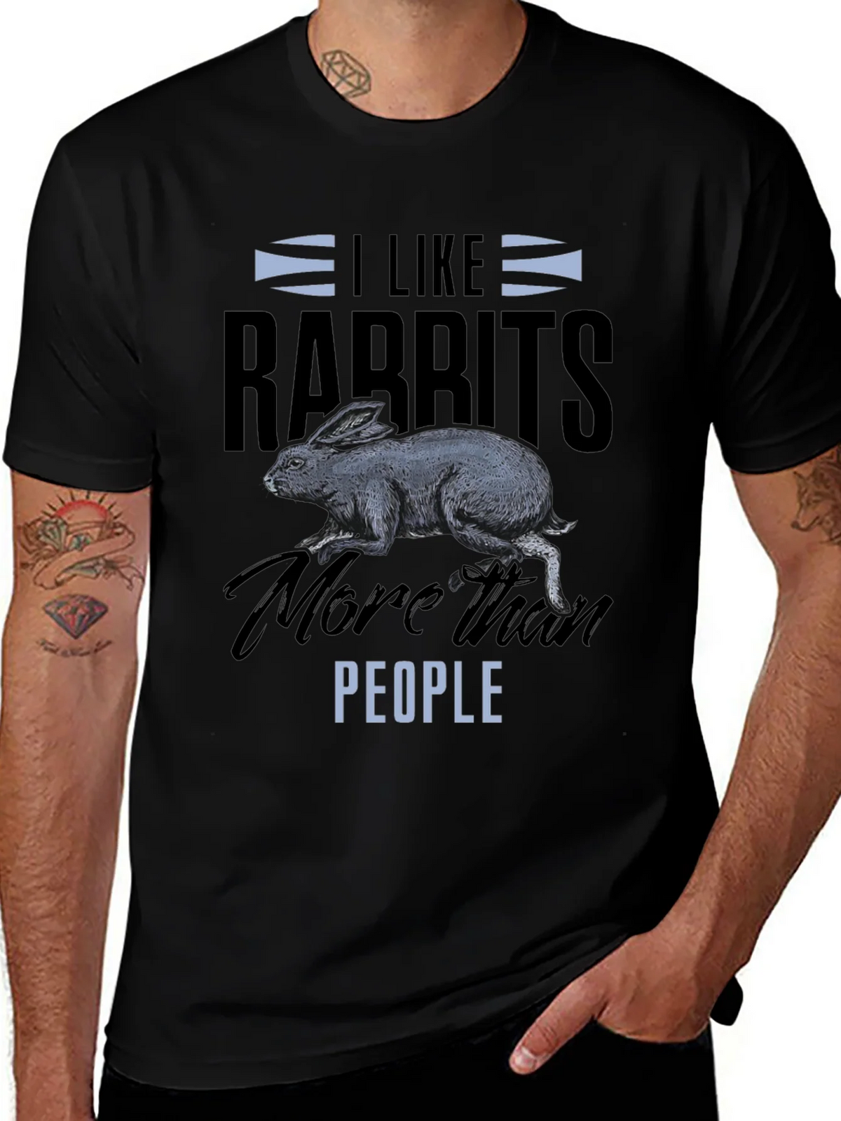 I Like Rabbits T-Shirt - Funny Animal Lover Tee product image 1