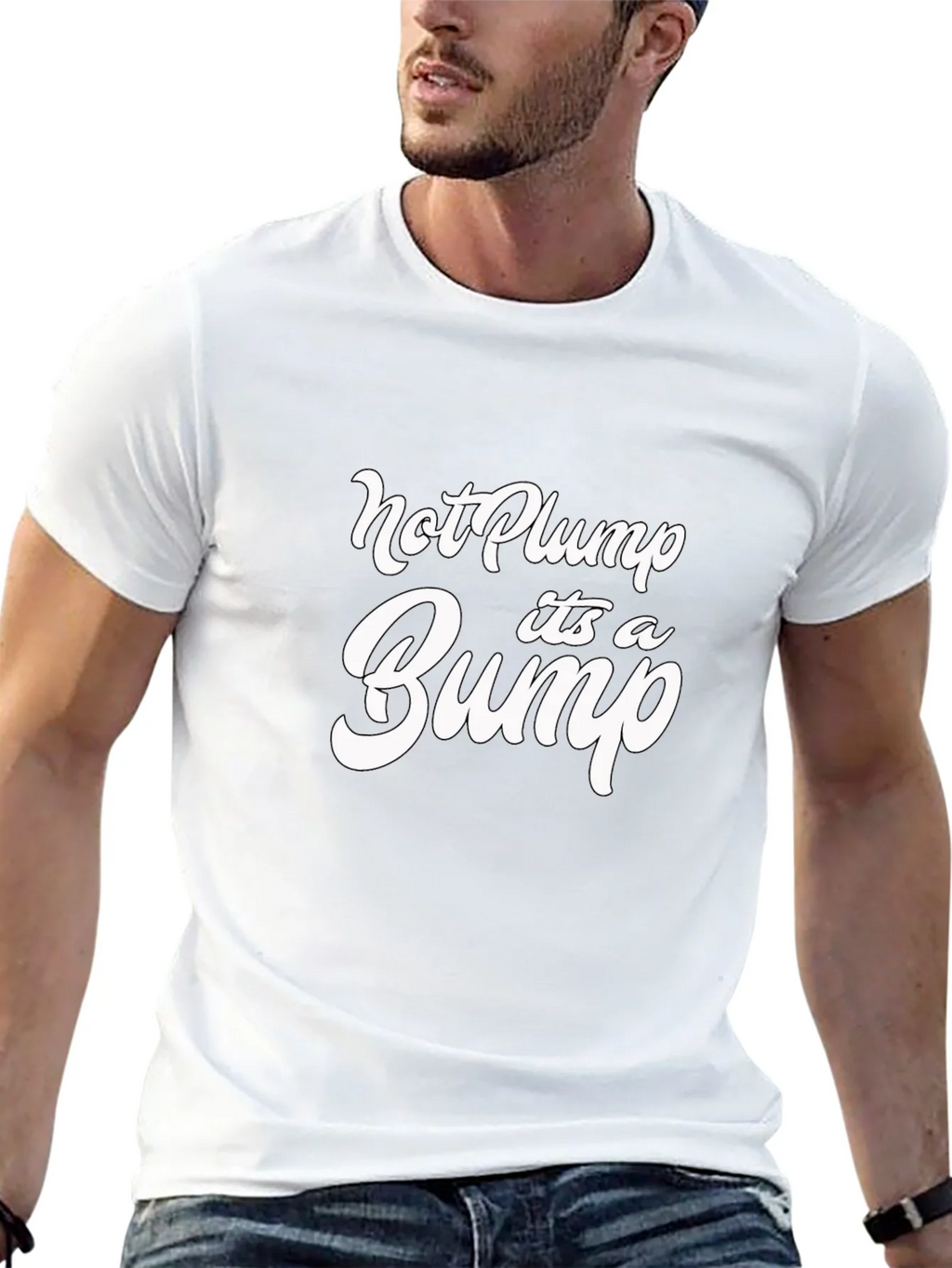 Not Plump Its A Bump Funny Graphic Tee product image 11