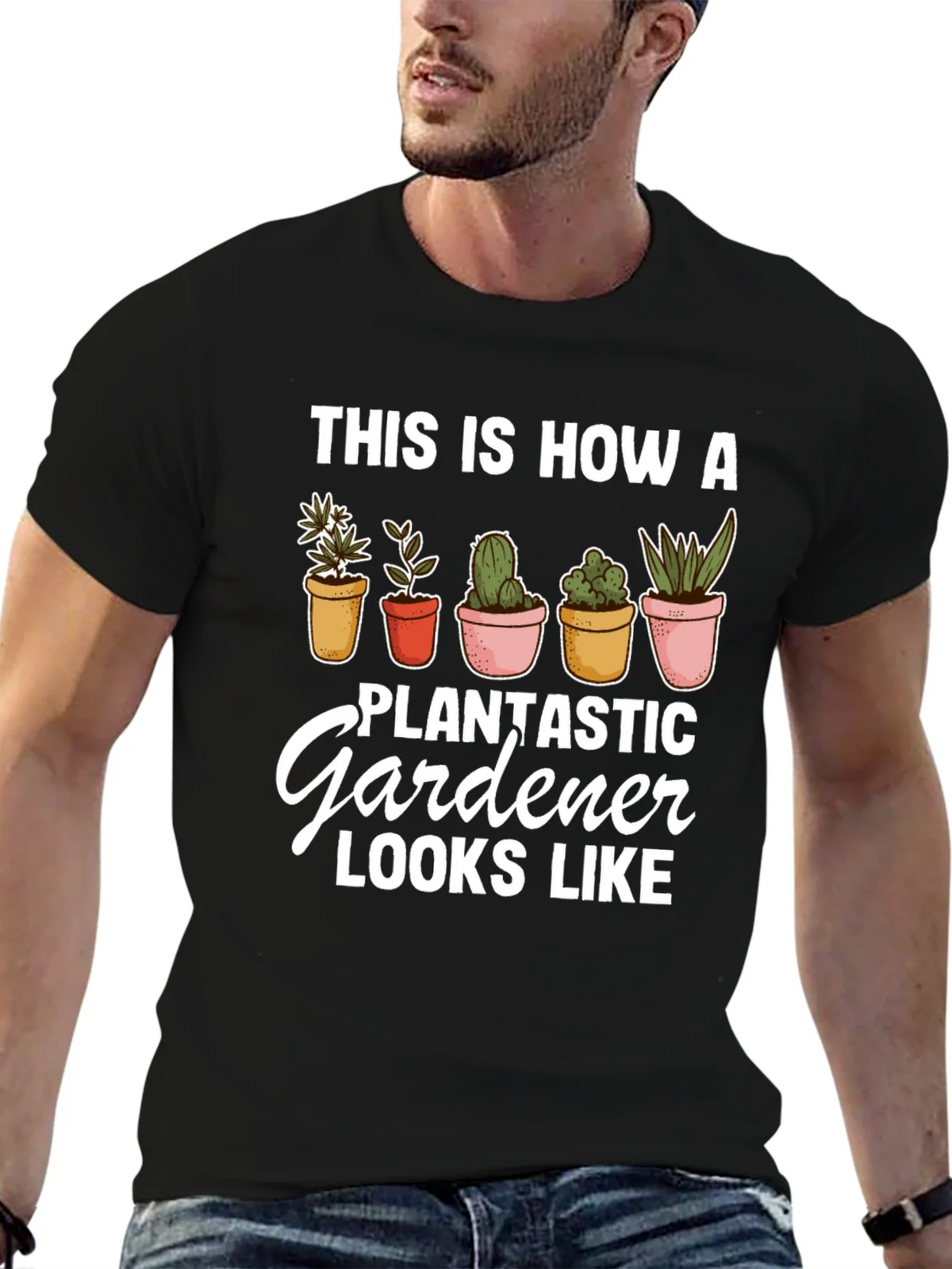 Plantastic Gardener T-Shirt - Black Graphic Tee product image 6
