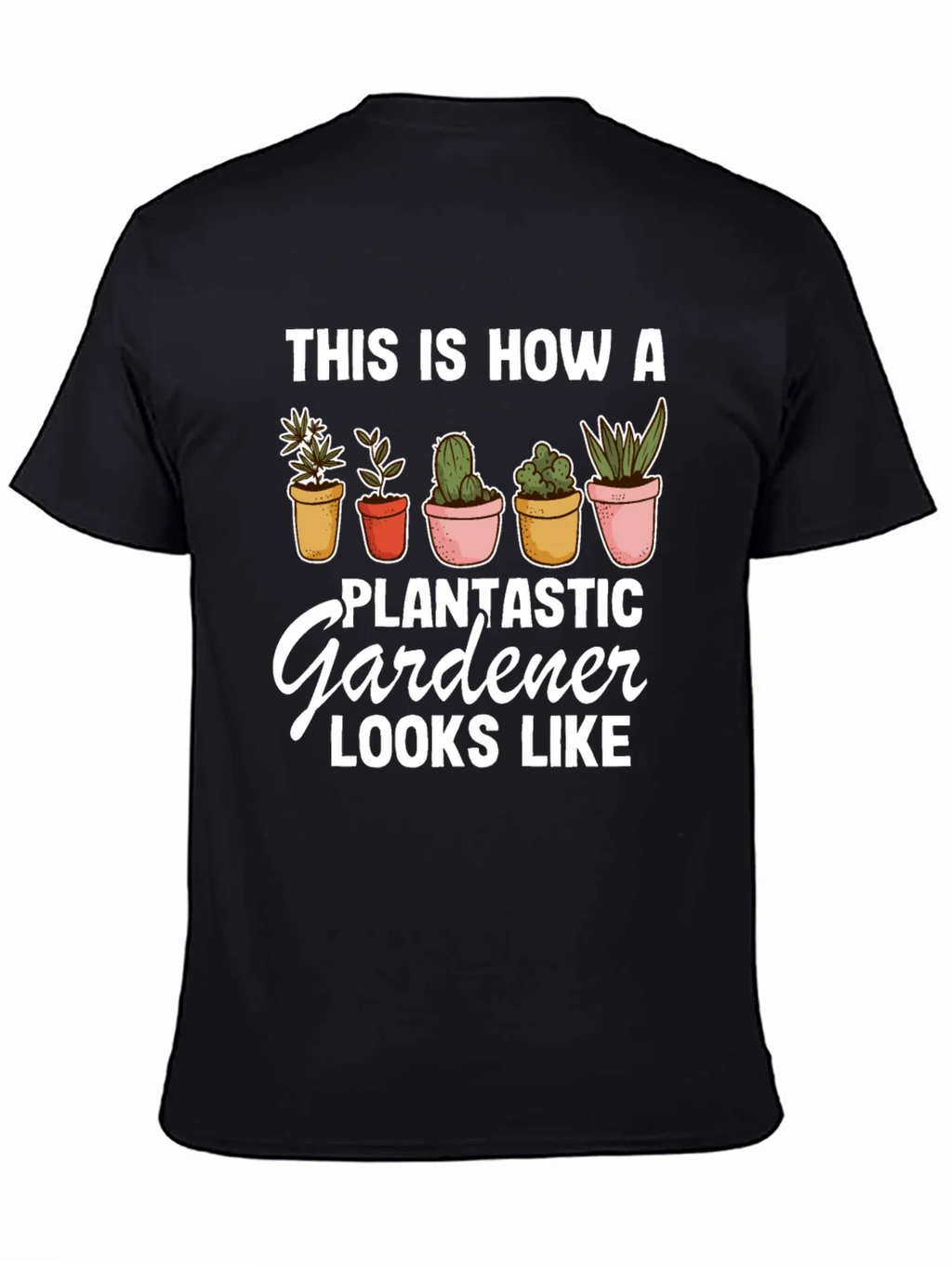 Plantastic Gardener T-Shirt - Black Graphic Tee product image 4