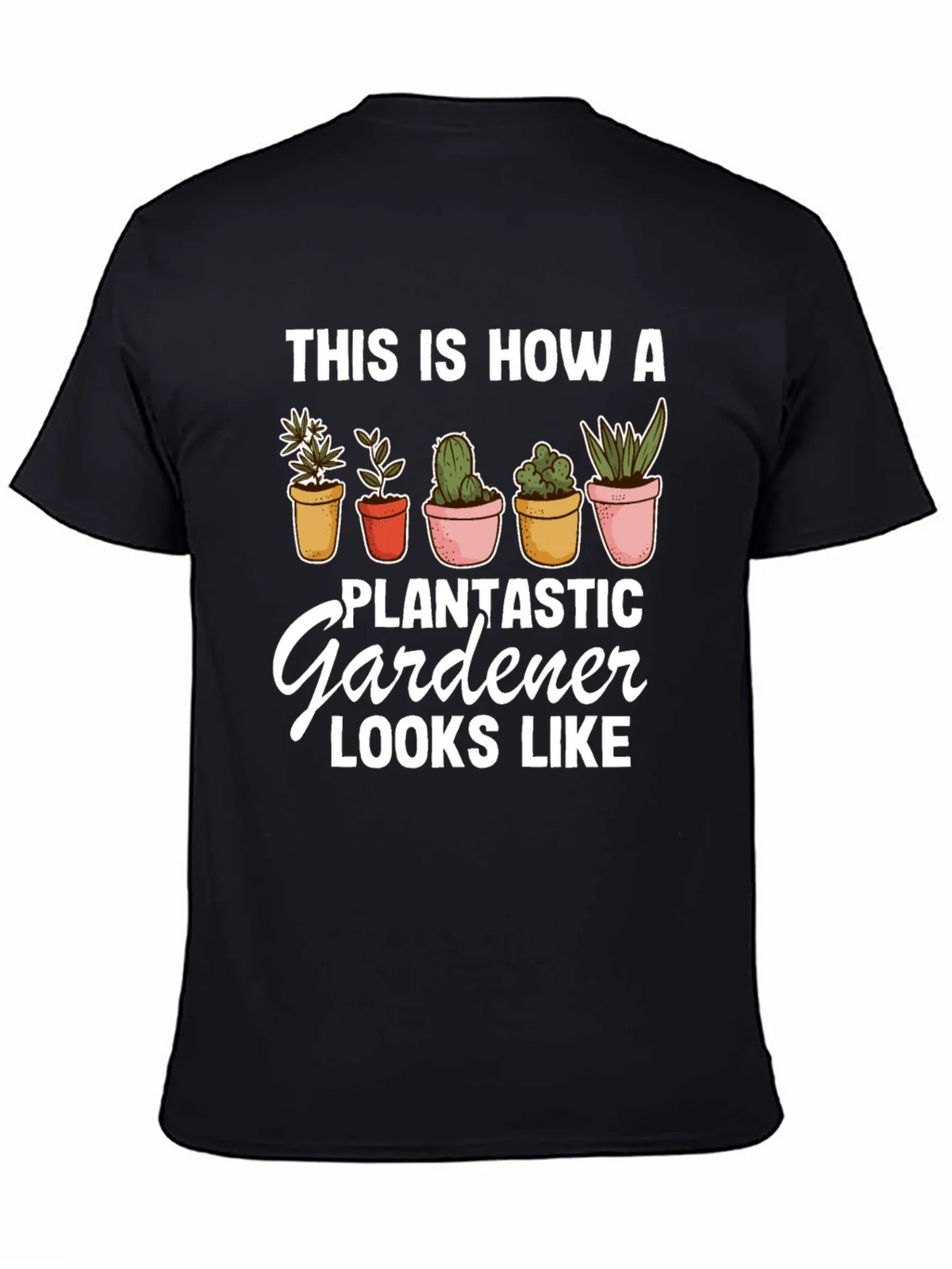 Plantastic Gardener T-Shirt - Black Graphic Tee product image 4