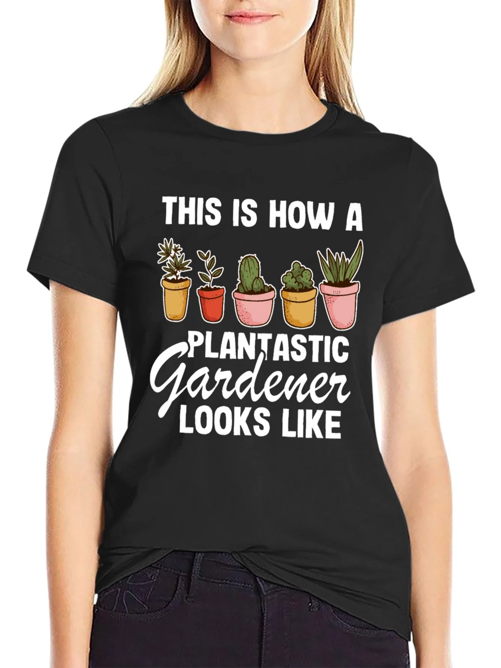 Plantastic Gardener T-Shirt - Black Graphic Tee product image 2