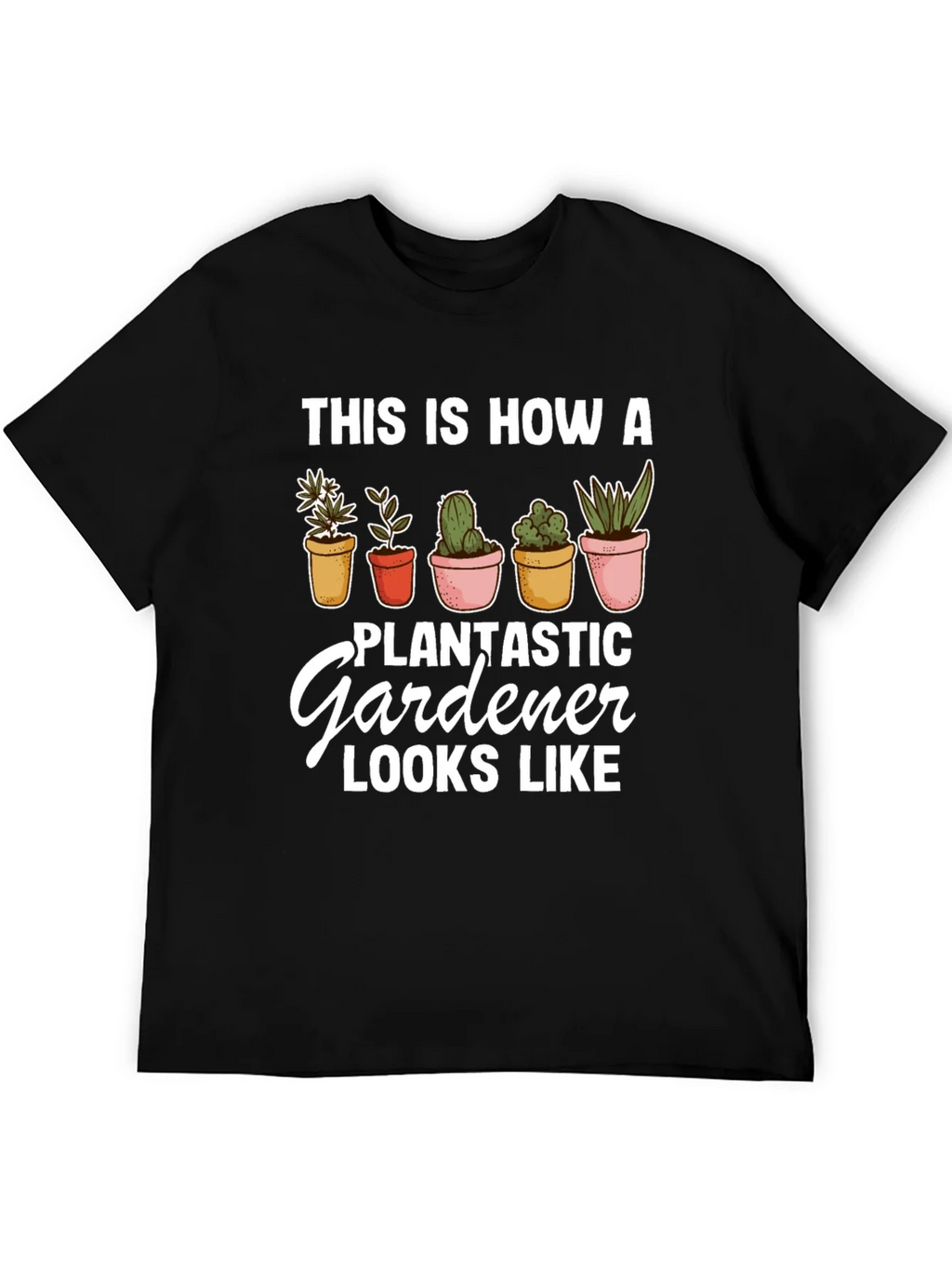 Plantastic Gardener T-Shirt - Black Graphic Tee product image 5