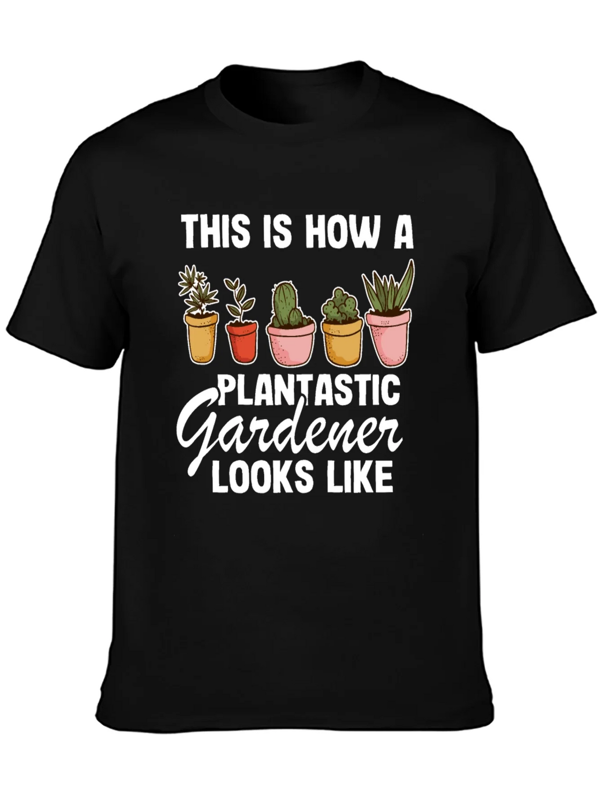 Plantastic Gardener T-Shirt - Black Graphic Tee product image 3
