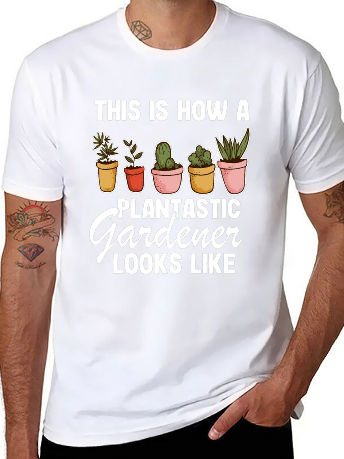 Plantastic Gardener T-Shirt - Black Graphic Tee product image 7