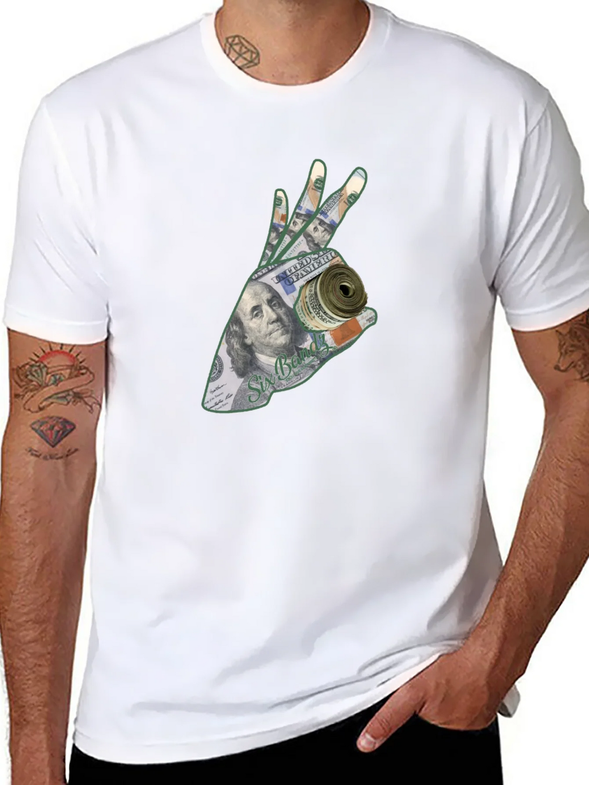 Money Hand Graphic T-Shirt - Black product image 6
