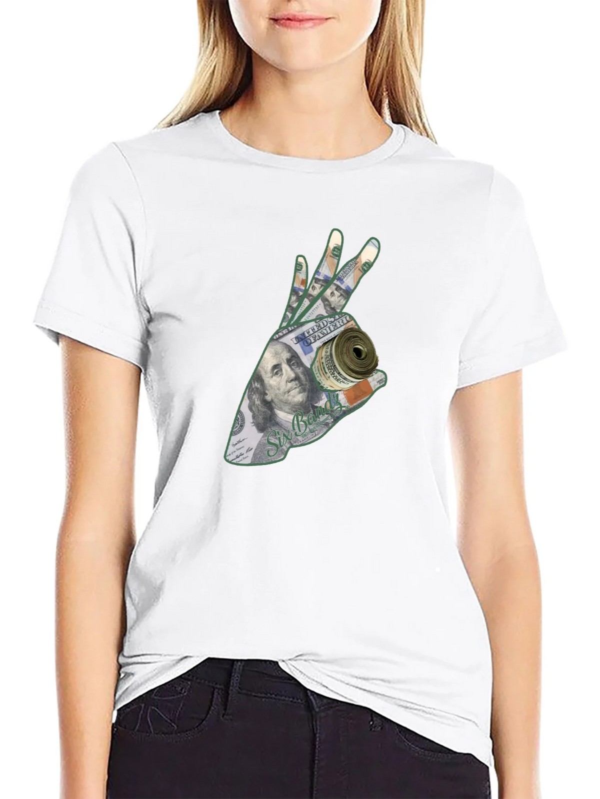 Money Hand Graphic T-Shirt - Black product image 7