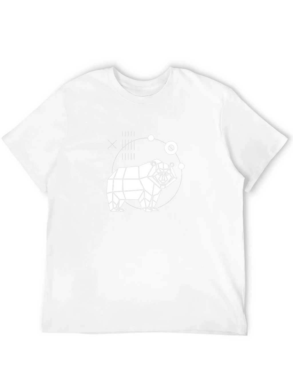 Geometric Bear Graphic Black T-Shirt product image 10