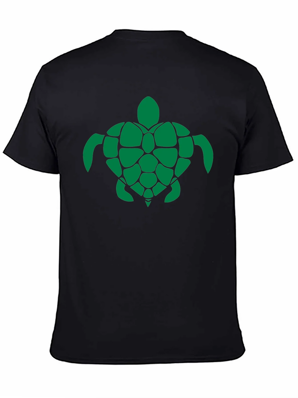 Turtle Graphic Tee - Green Print on Black product image 4