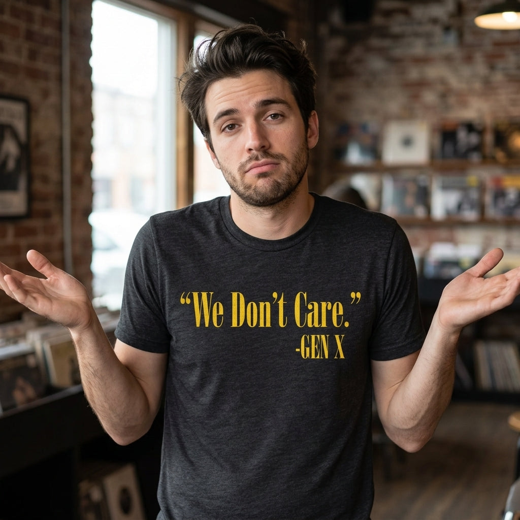 We Dont Care Gen X Men's T Shirt product image 2