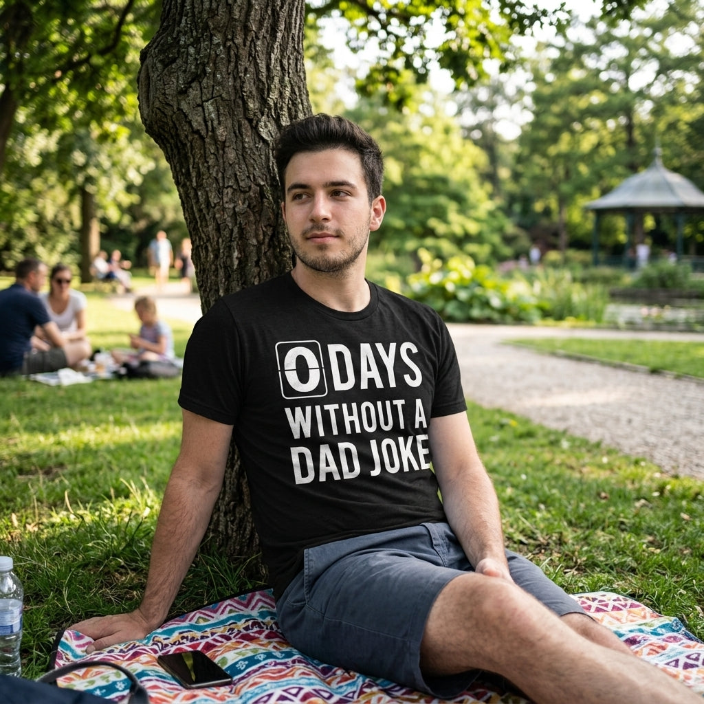 0 Days Without A Dad Joke Men's T Shirt product image 2