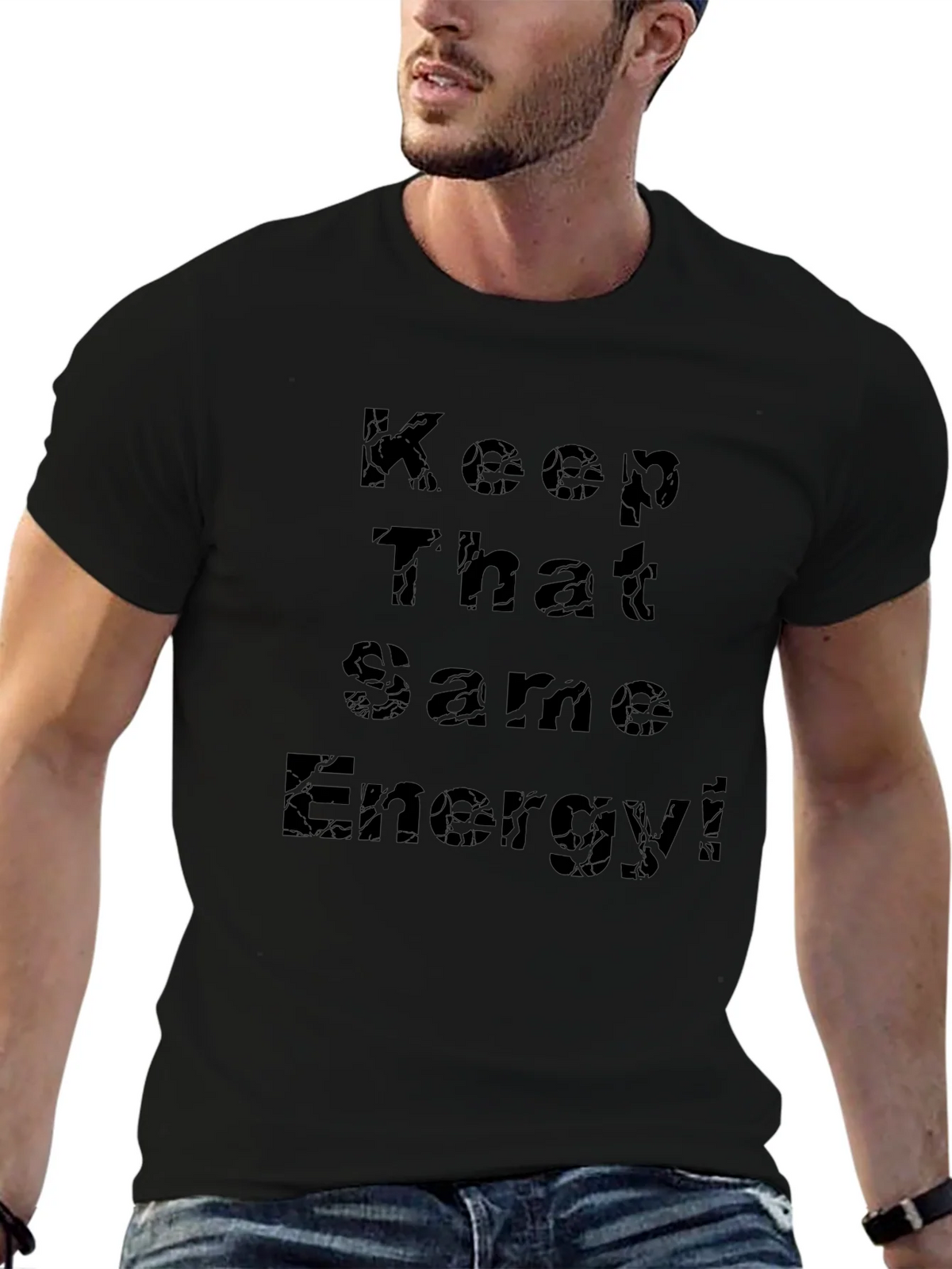 Keep That Same Energy Black T-Shirt product image 6