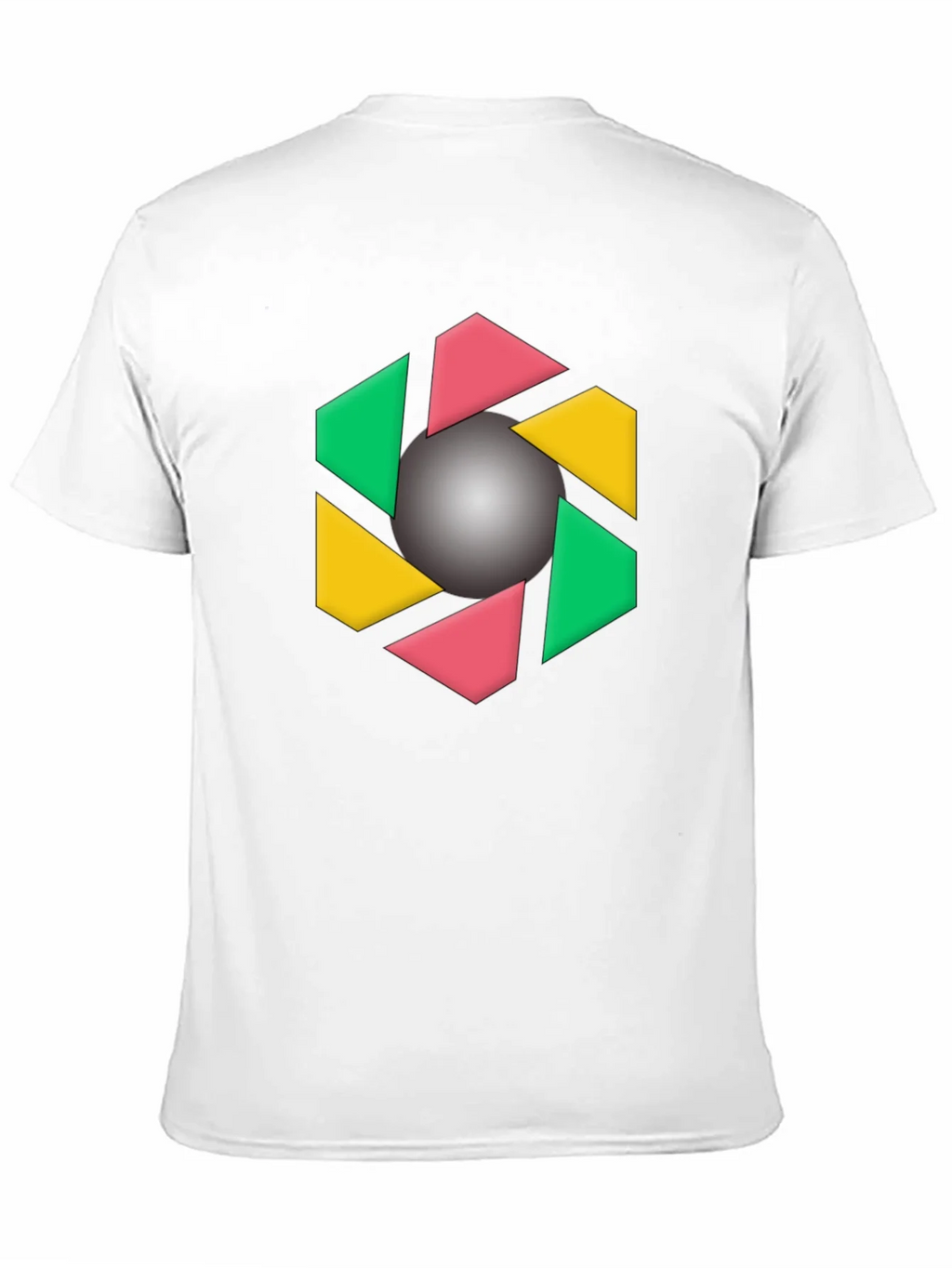 Geometric Design Black T-Shirt product image 10