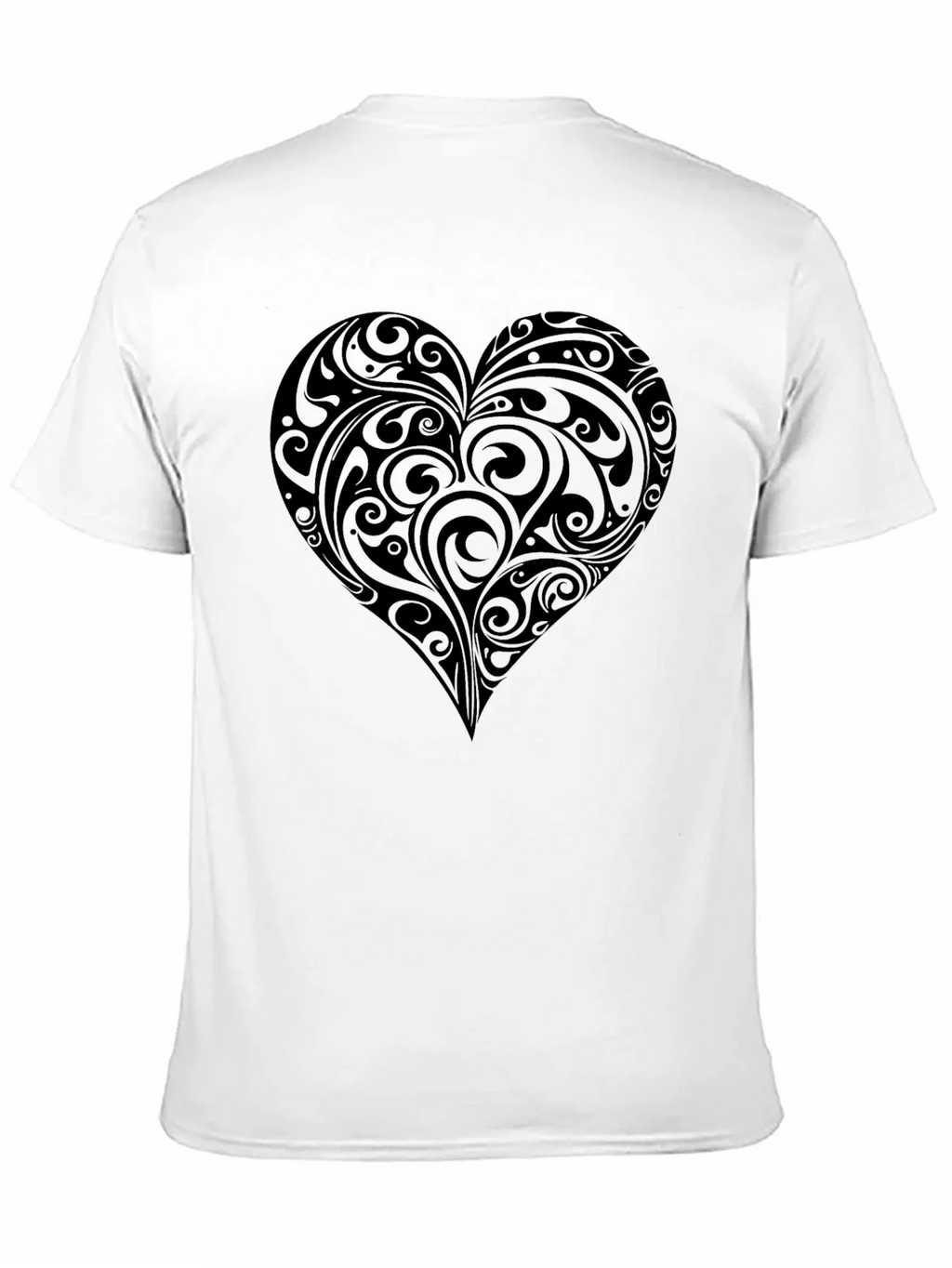 Heart Swirl Graphic Tee - Mens Black T-Shirt product image 10