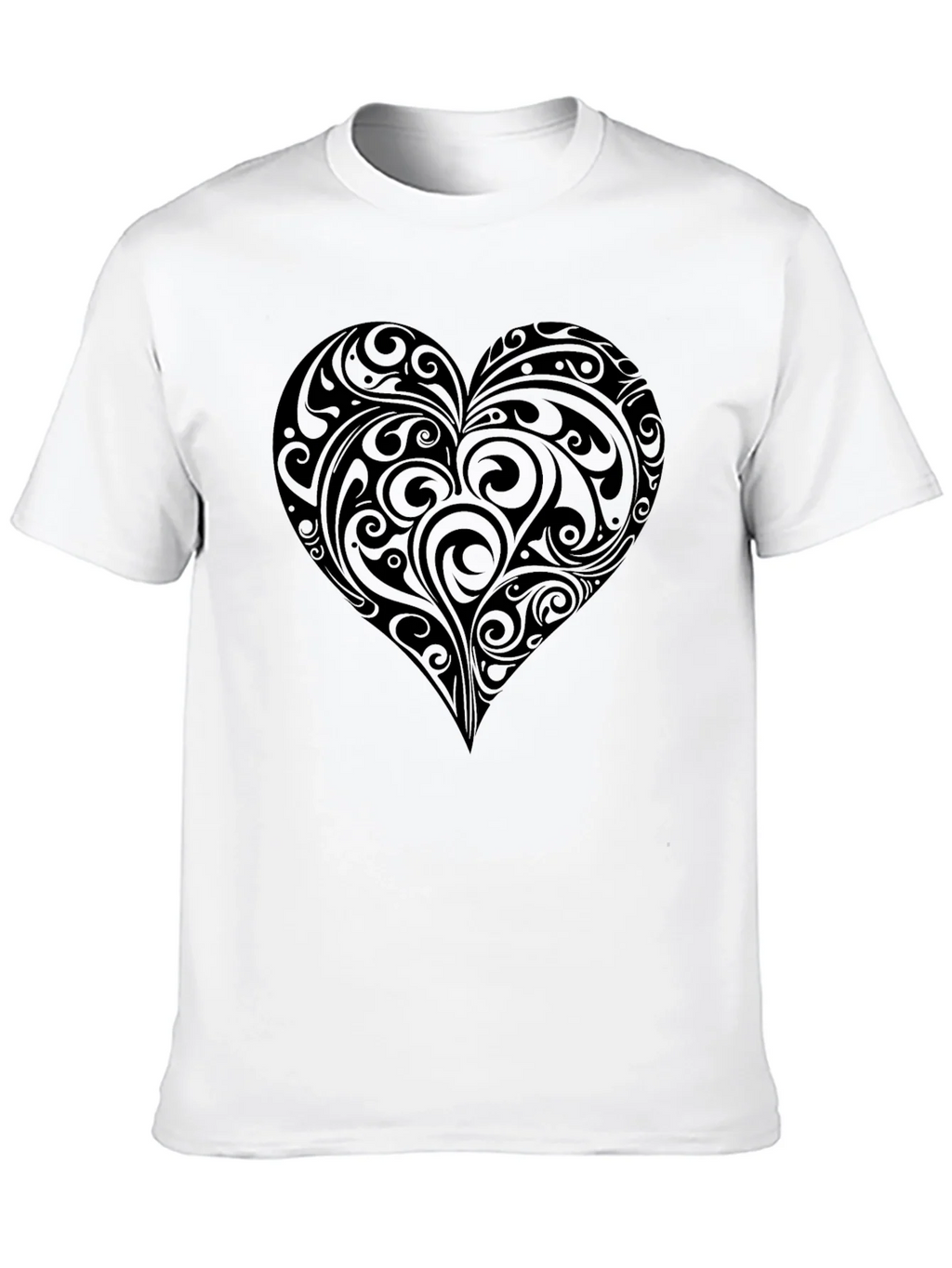 Heart Swirl Graphic Tee - Mens Black T-Shirt product image 9