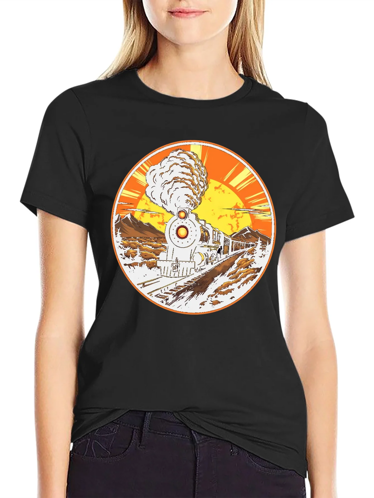 Vintage Train Graphic Tee product image 2