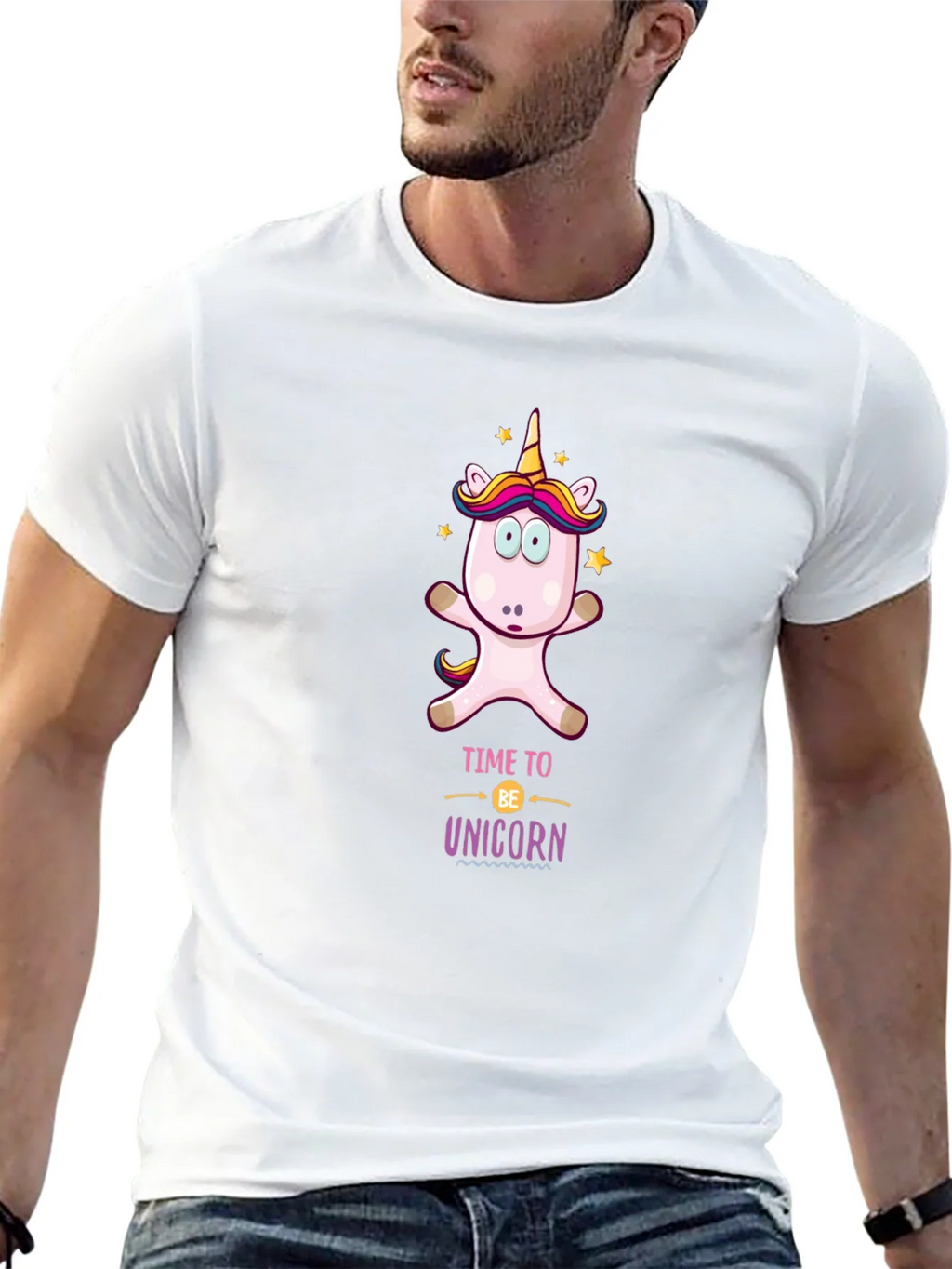 Time to be Unicorn Black T-Shirt product image 11