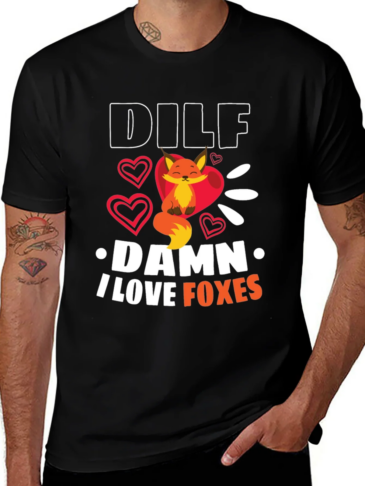 DILF Damn I Love Foxes Graphic T-Shirt product image 1