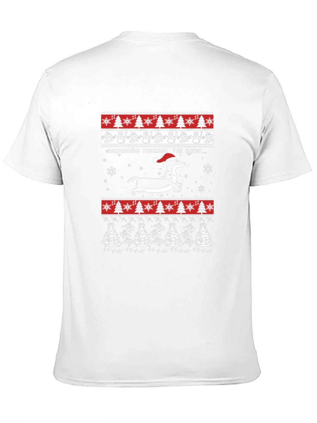 Dachshund Through The Snow Christmas T-Shirt product image 8