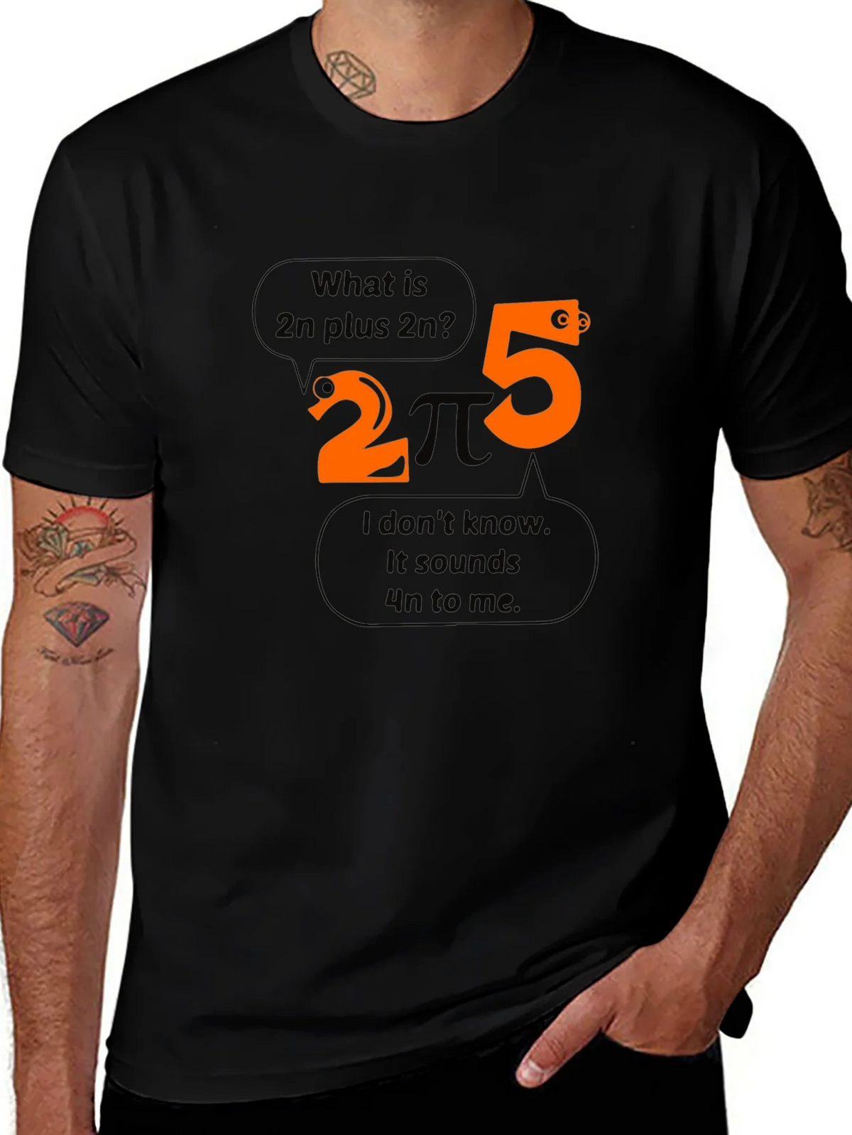 Funny Math T-Shirt: 2n Plus 2n product image 1
