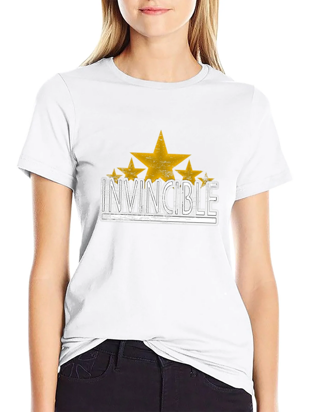 Invincible Star Graphic T-Shirt - Trendy Design product image 7