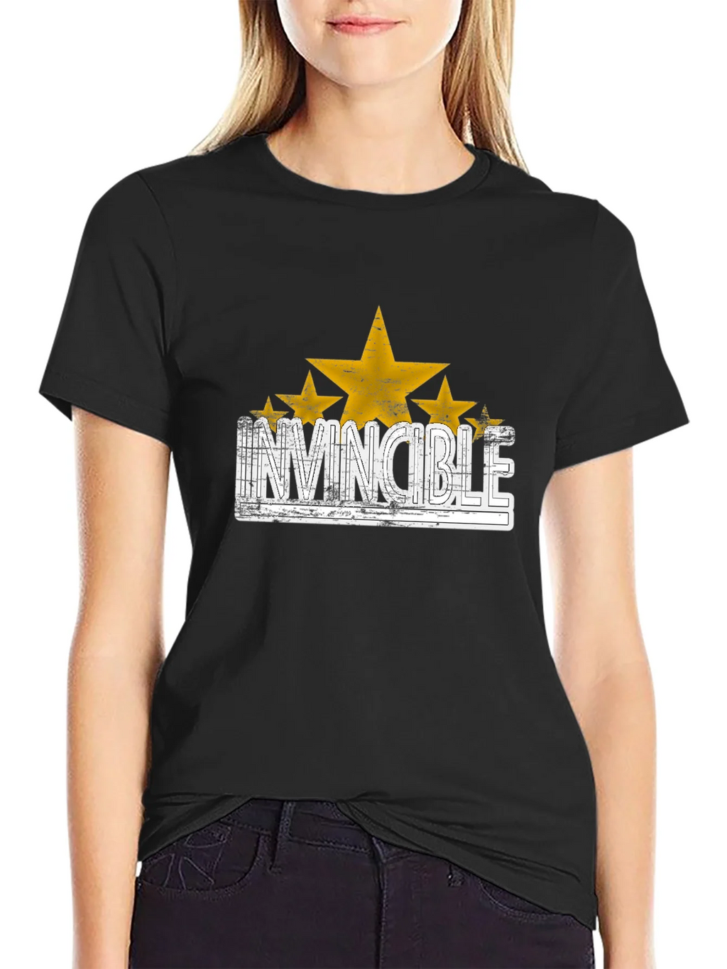 Invincible Star Graphic T-Shirt - Trendy Design product image 2