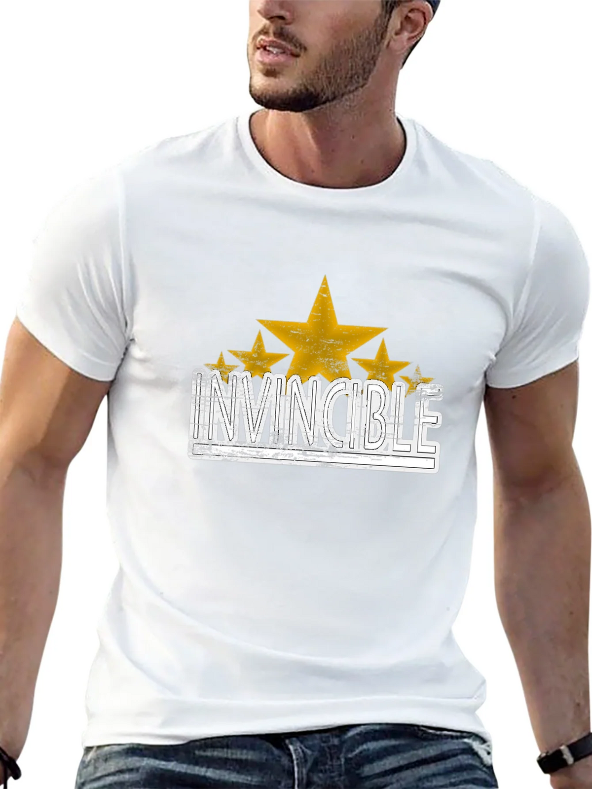 Invincible Star Graphic T-Shirt - Trendy Design product image 10