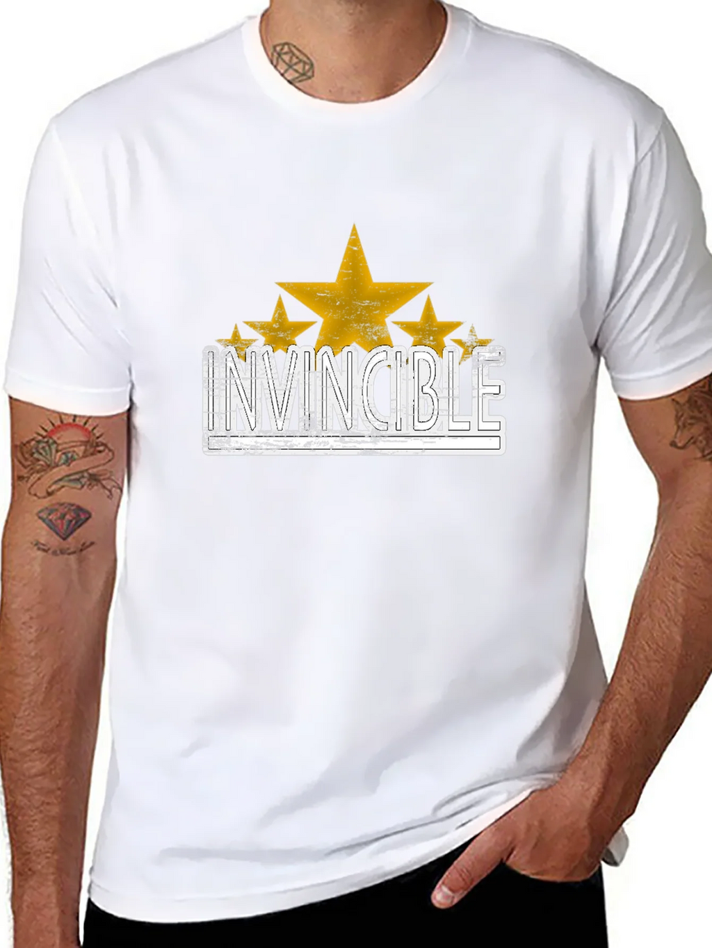 Invincible Star Graphic T-Shirt - Trendy Design product image 6