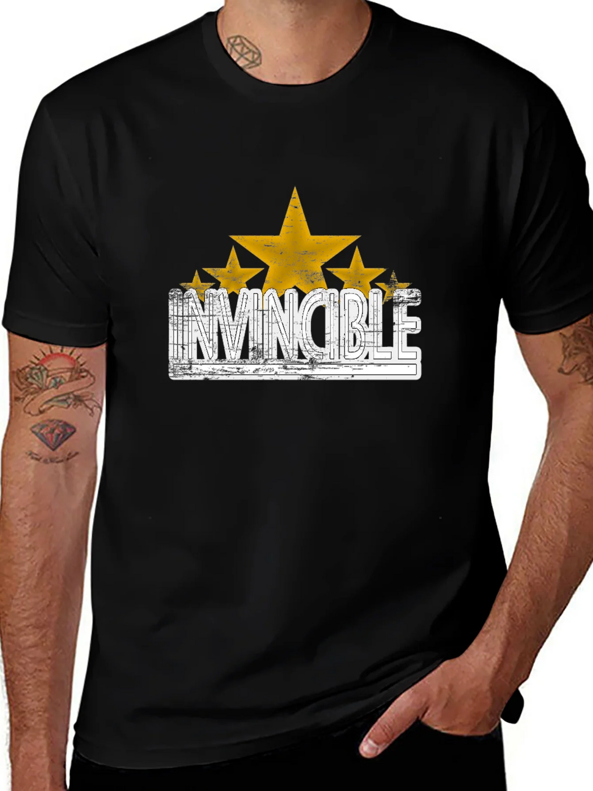 Invincible Star Graphic T-Shirt - Trendy Design product image 1