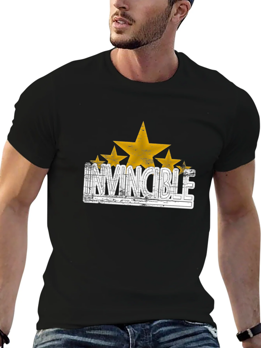 Invincible Star Graphic T-Shirt - Trendy Design product image 5