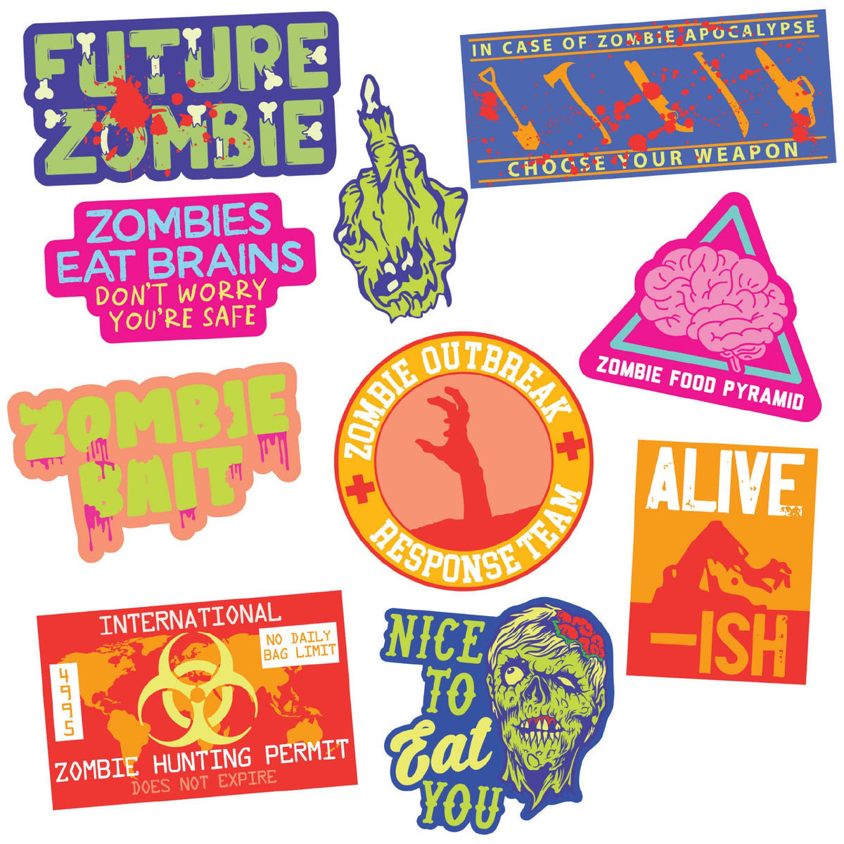 Zombie Stickers