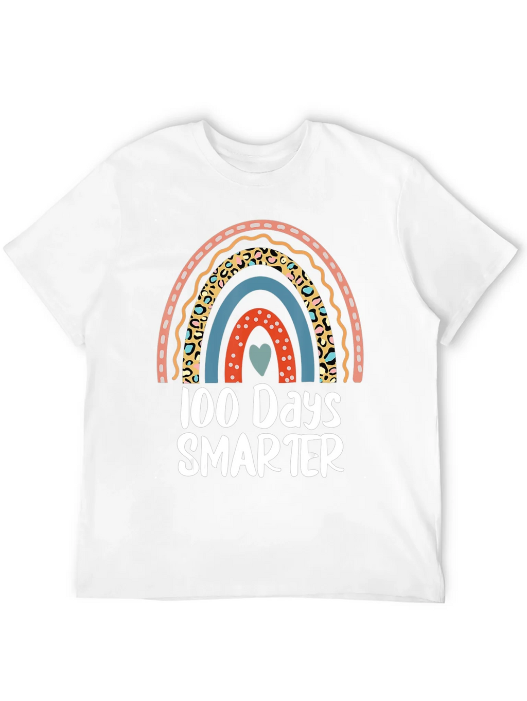 100 Days Smarter Rainbow Graphic Tee product image 11